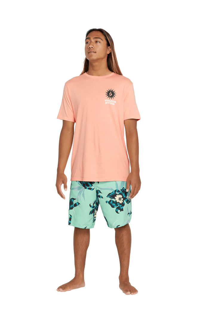 Volcom Fty Rayz Summer Orange T-shirt S/s Homme SUMMER ORANGE