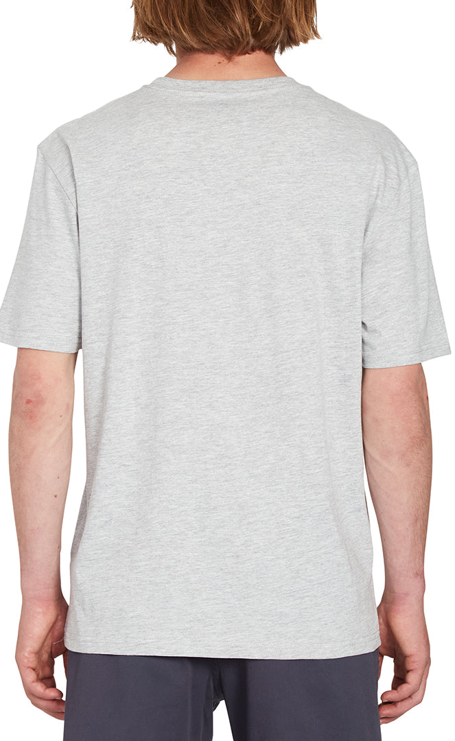 Volcom Stone Blanks Bsc Heather Grey T-shirt S/s Homme HEATHER GREY