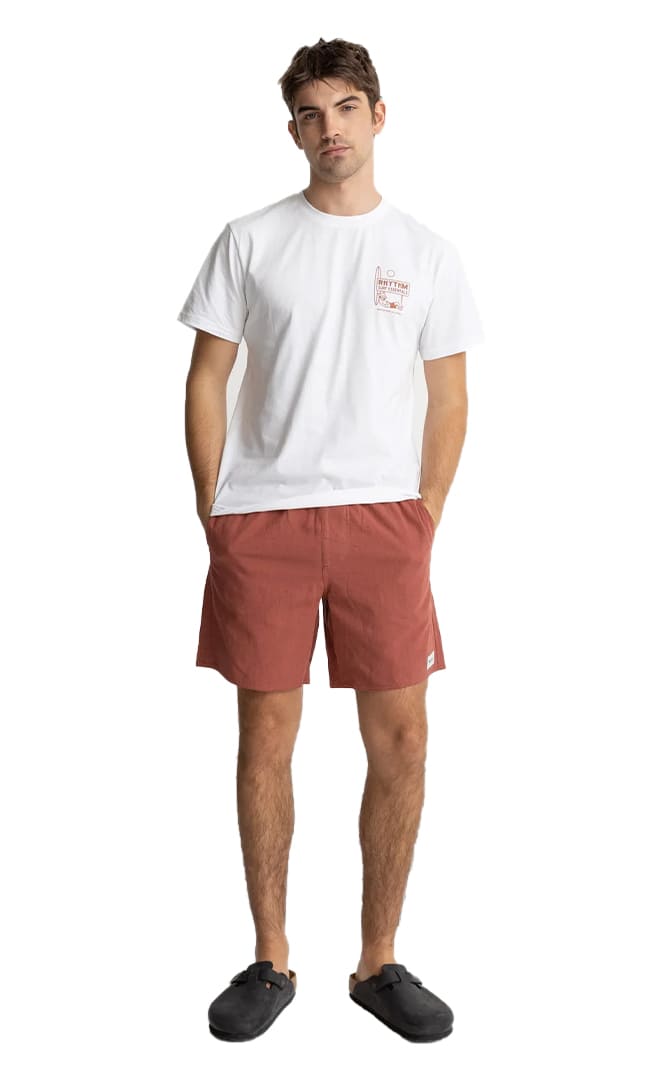 Textured Linen Shorts Mann