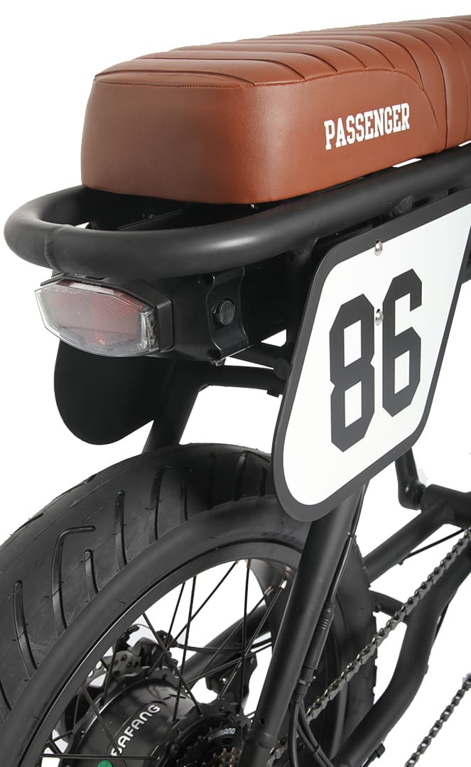 Voltaway Passenger Velo Electric Fat Bike Black Brown