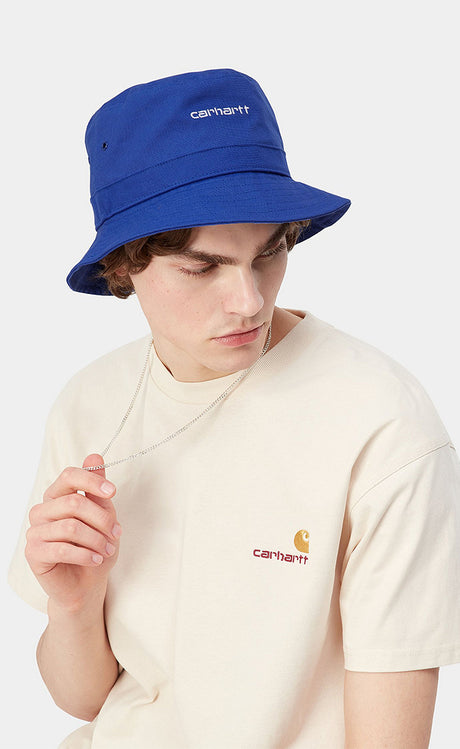Carhartt Script Bucket Hat Lazurite/white Hüte LAZURITE/WHITE