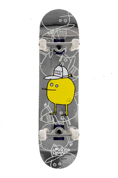 Inpeddo X Lousy Livin Silver Lemon 8.0 Vollständiges Skateboard SILVER LEMON