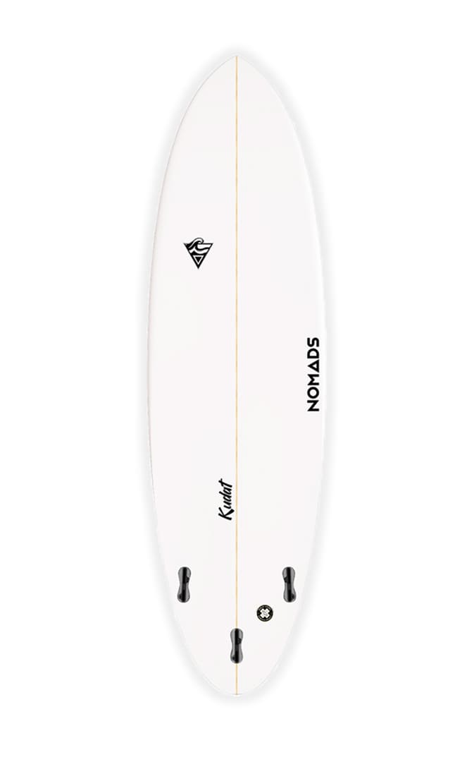 Kudat Surfbrett Funboard White#Funboard / HybrideNomads Surfing