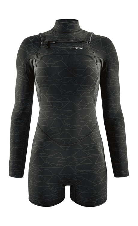 Patagonia R1 Lite Yulex Fz L/s Surfanzug Shorty Women BLACK