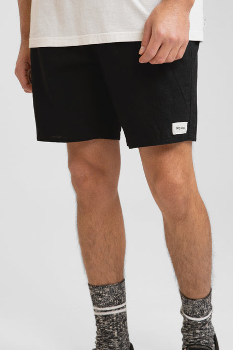 Rhythm Classic Linen Shorts VINTAGE BLACK
