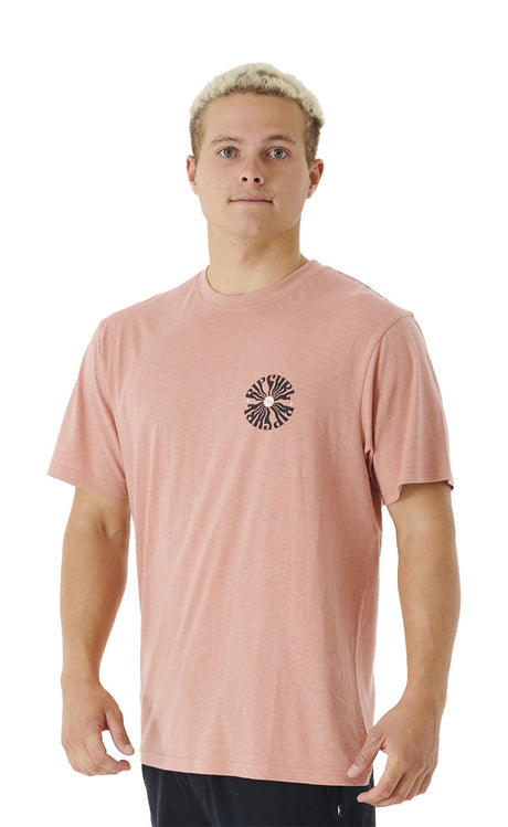 Rip Curl Swc Psyche Circles Dusty Rose T-shirt S/s Mann DUSTY ROSE