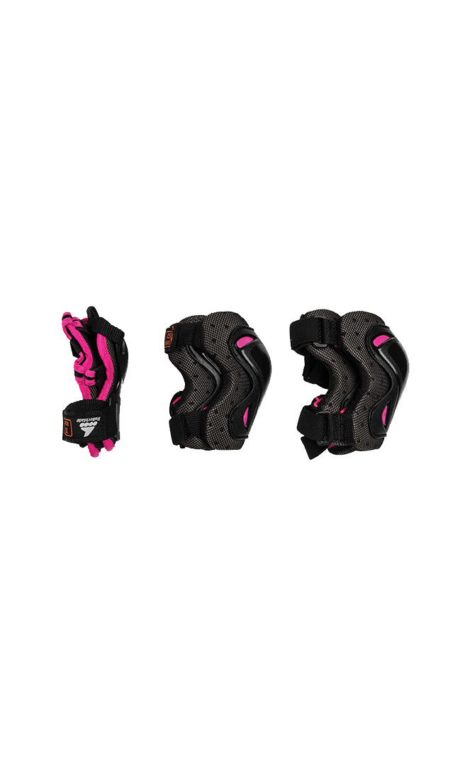 Rollerblade Skate Gear Junior 3 Pack Schwarz/Pink SCHWARZ/ROSE