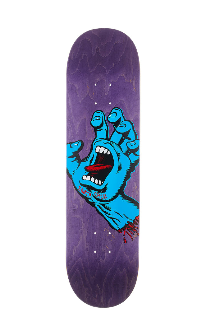 Santa Cruz Screaming Hand 8.375 X 32 Deck Skateboard PURPLE