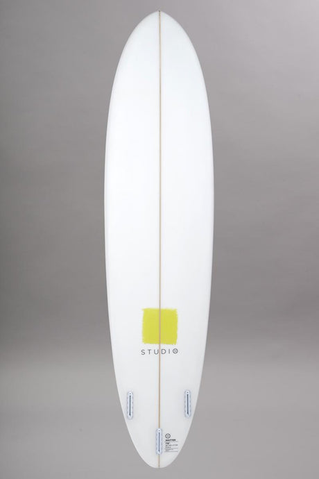 Studio 7'6 Shutter Mid Length Surfboard Funboard WHITE ANISE (PRP01)