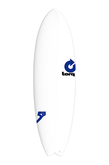 Torq 5'11 Rental Fish Surfboard Fish WHITE (PRP01)