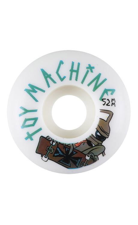 Toy Machine Sect Skater Wheels 52mm (Satz Von 4) WHITE/BLUE/BROWN