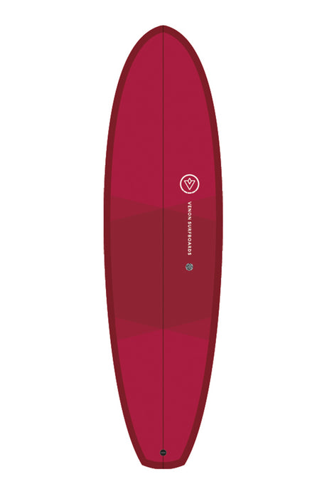 Venon Quokka Surfboard Funboard DOUBLE LAYER WINE