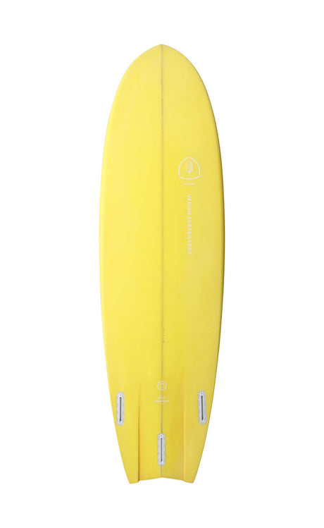 Venon Spectre Surfbrett Funboard WHITE DECK YELLOW