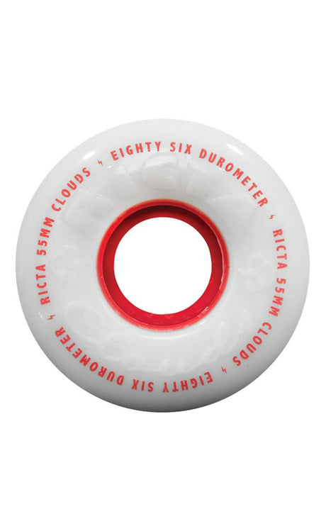 55Mm Clouds Red 86A Skate Wheels#SkateRicta Wheels
