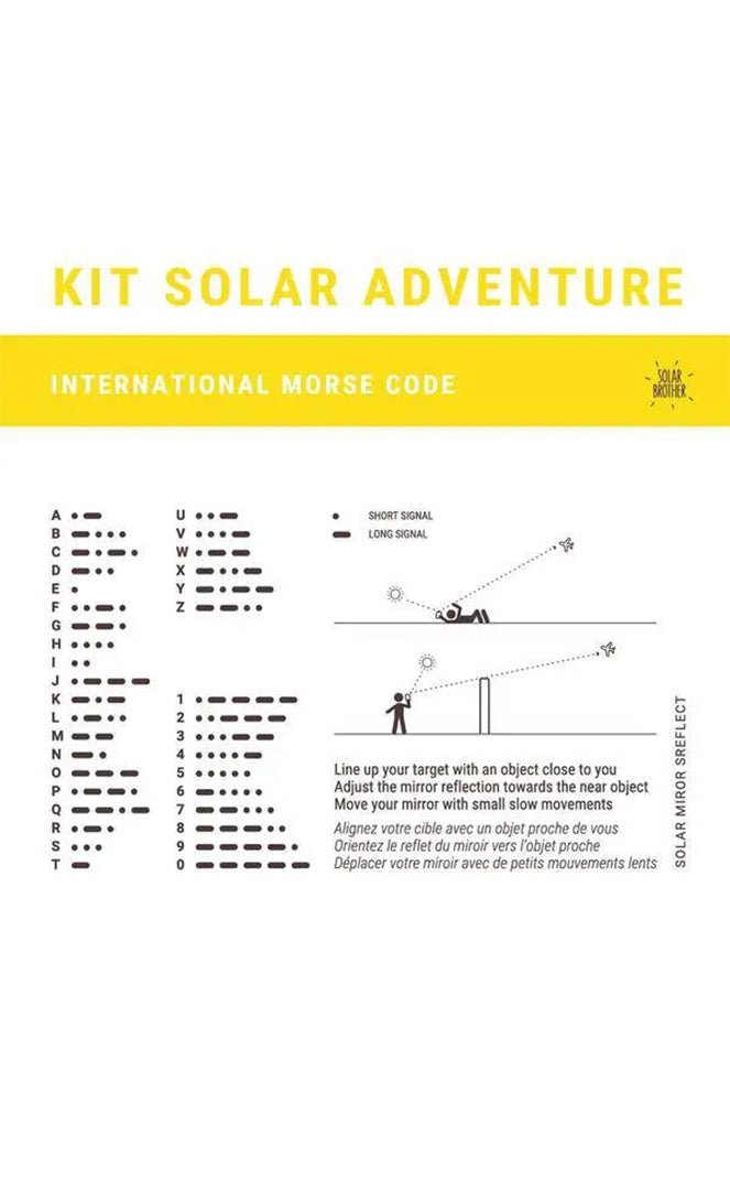Adventure Kit Solar Survival Gear#FeuSolar Brother