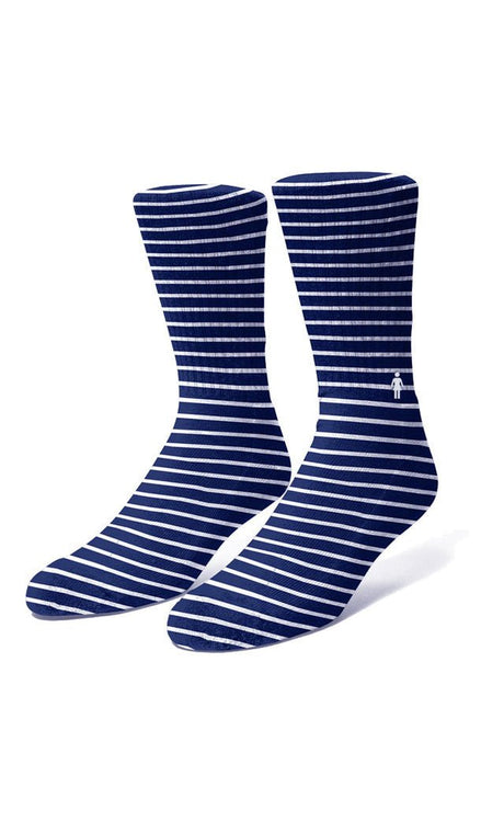 Striped Navy socks#Girl socks