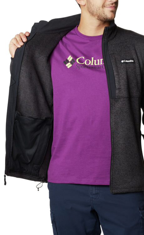 Columbia Sweater Weather™ Full Black Heather Polar Fleece Man BLACK HEATHER