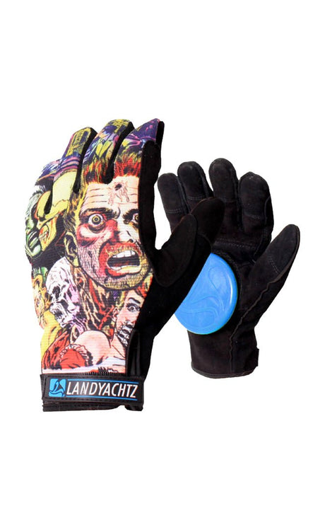 Comic Slide Pucks Protective Gloves#Skate GlovesLandyachtz