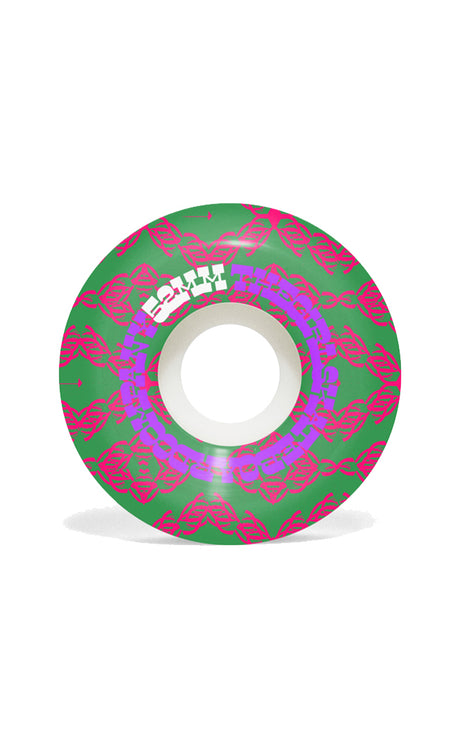 Girl 52mm Conical Vibration Wheels (Set Of 4) GREEN/PINK