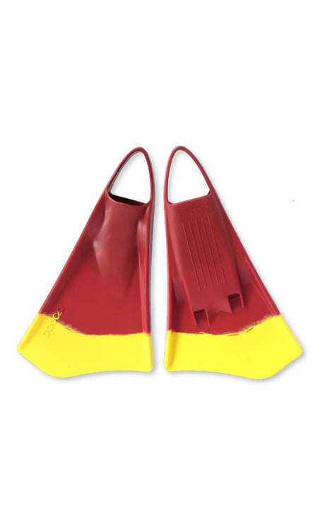 Option 2 Red/Yellow Bodyboard Fins#SniperFins