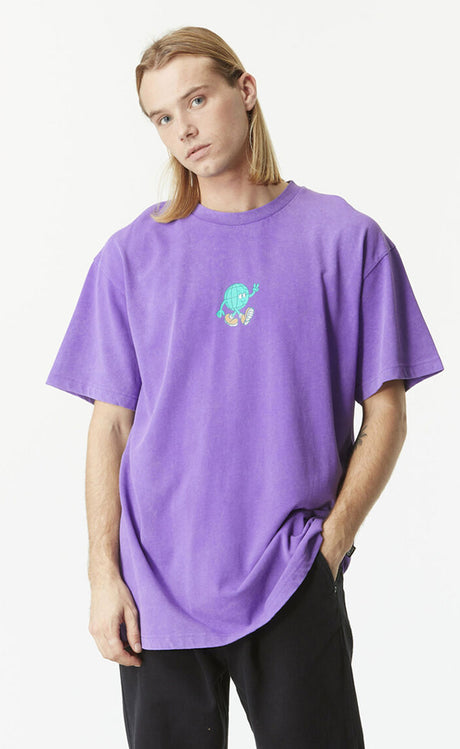 Picture Tread Purple Washed T-shirt Man Manches Courtes PURPLE WASHED