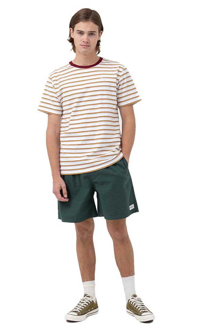 Rhythm Everyday Stripe Natural Tshirt S/s Homme NATURAL
