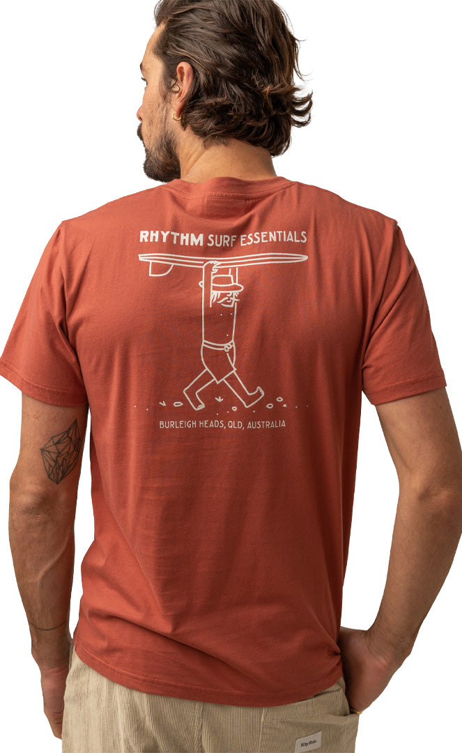 Rhythm Wanderer Rust S/s Tshirt Men's RUST