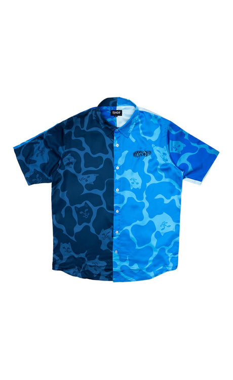 Ripndip Soho Button Up Shirt Short Sleeve BLUE