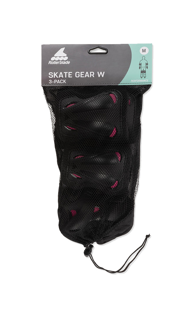 Rollerblade Skate Gear W BLACK/PINK Women's Protective Pack
