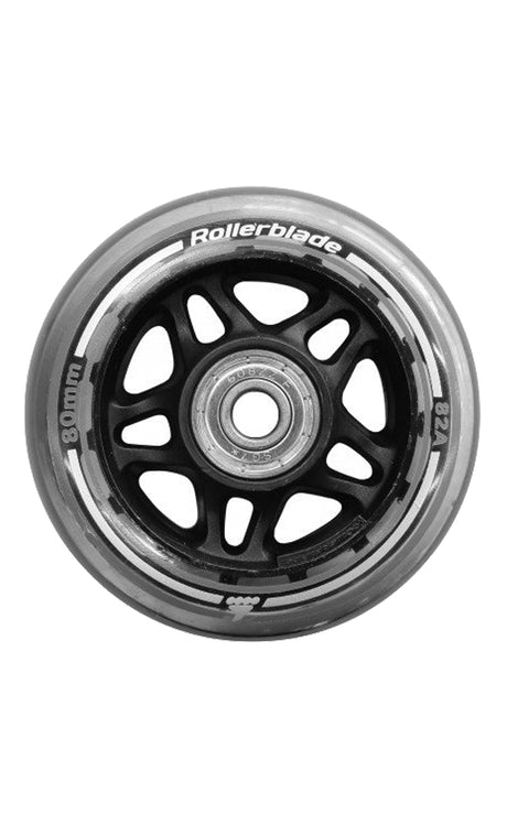 Rollerblade Wheel/bearing Xt 80mm/sg7 (set Of 8) CLEAR