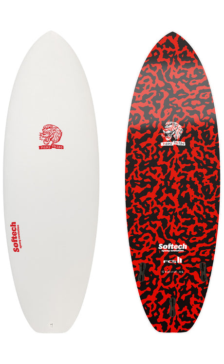 Softech Toledo Wildfire Striped Surfboard Mousse STRIPED