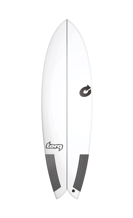 Torq 5'8 Clas Fish Tec Surfboard Fish WHITE (PRP01)