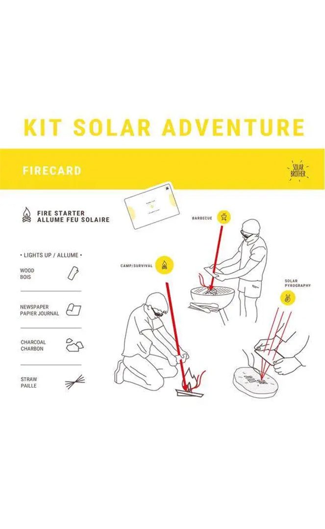 Kit de Aventura Equipo de Supervivencia Solar#FireSolar Brother
