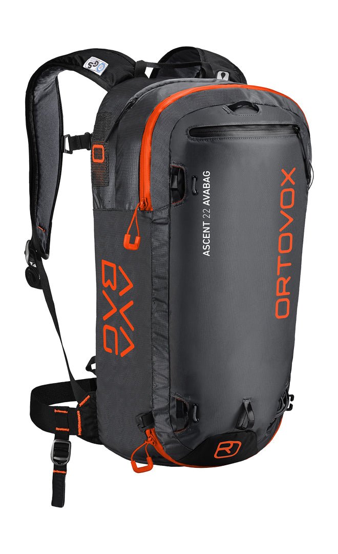 Bolsa Airbag Ascent 22L Negra Avalanche Safety#Mochilas AirbagsOrtovox