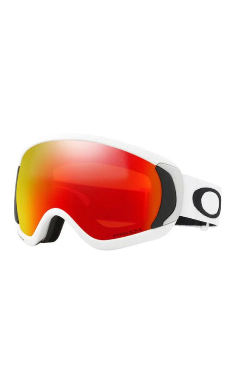 Gafas de snowboard de esquí blanco mate con dosel#OakleyGoggles