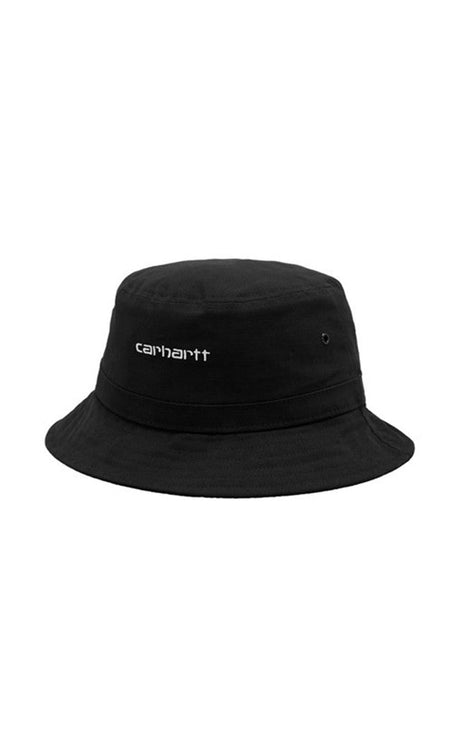 Carhartt Script Bucket Negro/Blanco Bob#Carhartt Sombreros