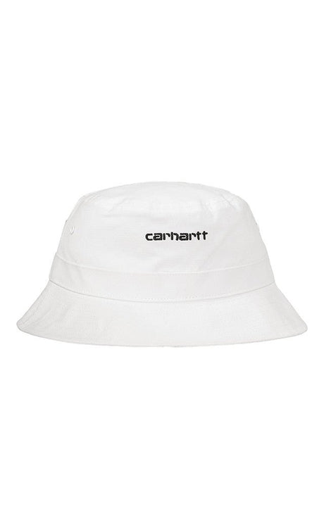 Carhartt Script Bucket Blanco/Negro Bob#Carhartt Sombreros