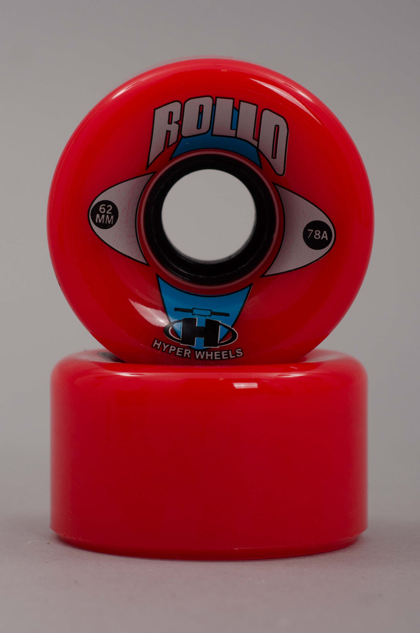 Hyper Ruedas Rollo Red 62mm-78a Roller Quad (Juego De 4) ROJO