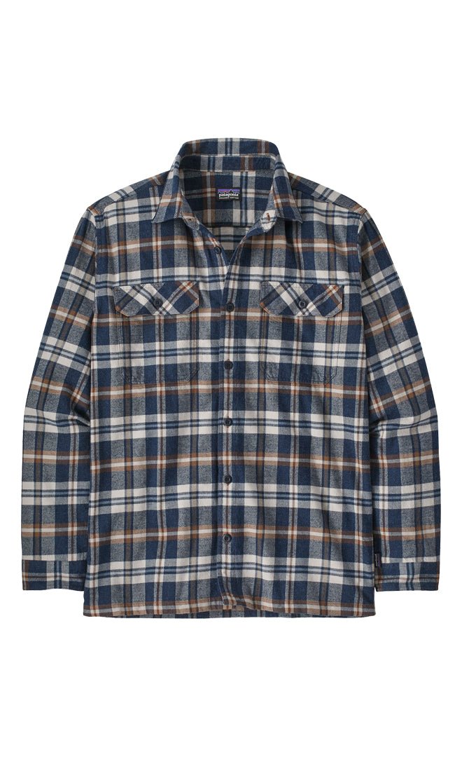 Camisa de manga larga de algodón orgánico Fjord Flannel para hombre#Camisas Patagonia