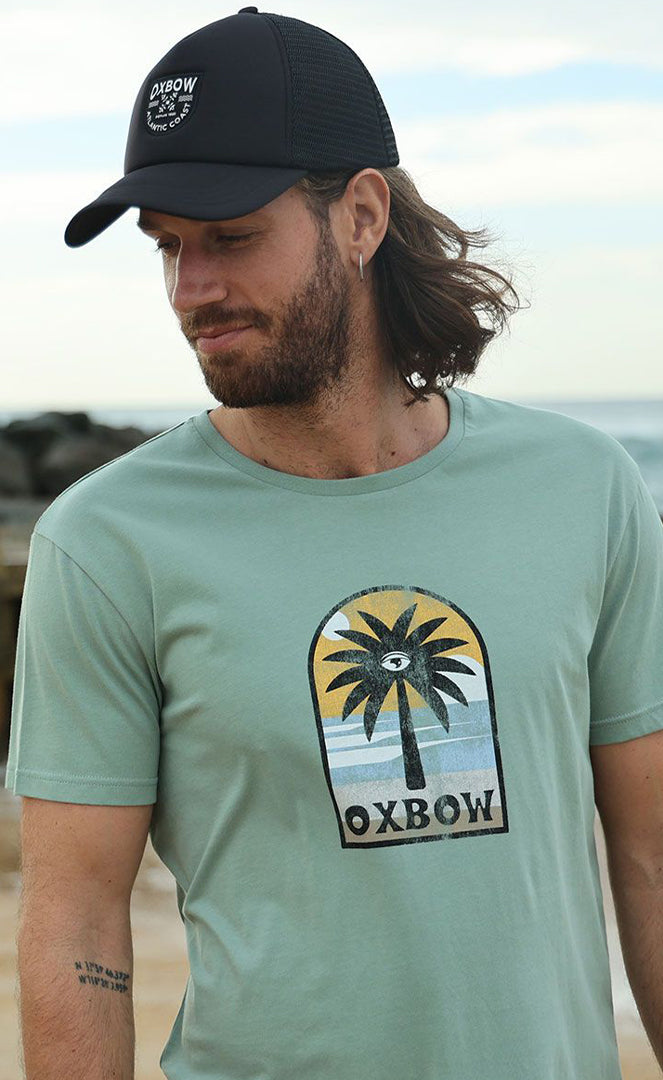Camiseta Oxbow Tiburon S/S Graphic Oasis Homme OASIS