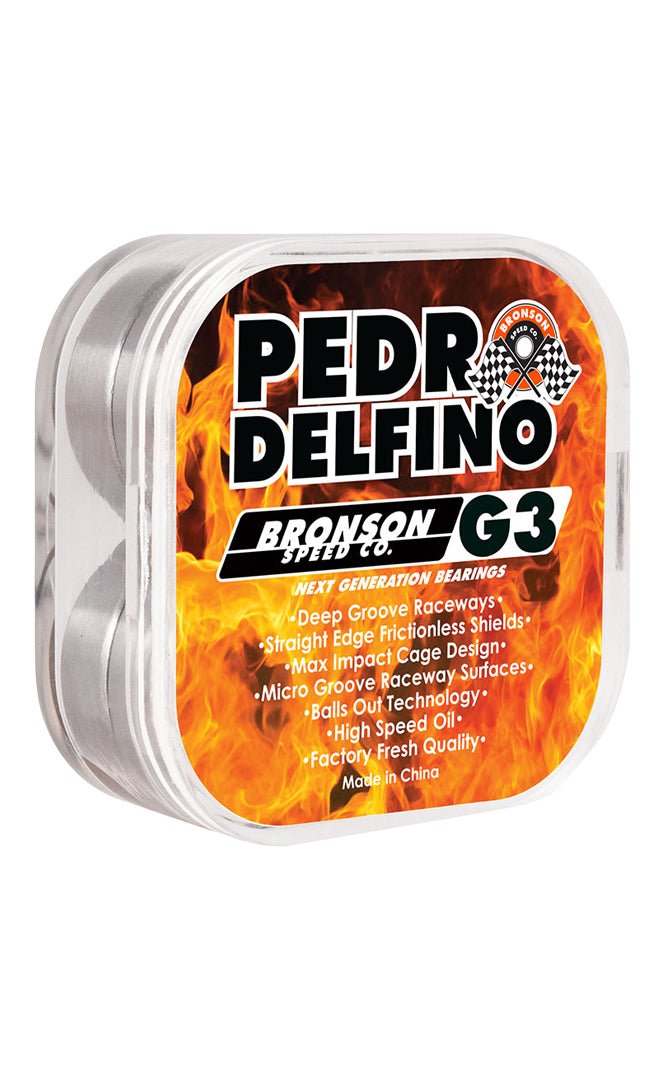 Rodamientos de Rodillos Pro Perdro Delfino Skate#Rodamientos Bronson