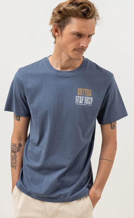 Rhythm Tienda Pizarra Camiseta Hombre Manga Corta PIZARRA