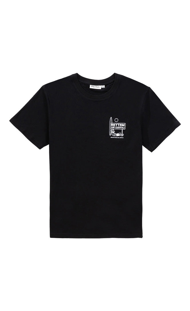 Rhythm Camiseta Wanderer Black S/s Hombre NEGRO