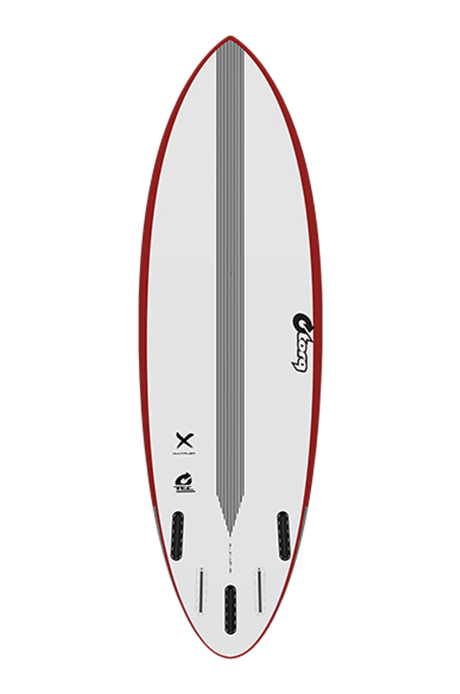 Torq Multiplier Tec Tabla de surf Shortboard BURDEO/BLANCO